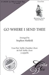 Go Where I Send Thee SSAA choral sheet music cover